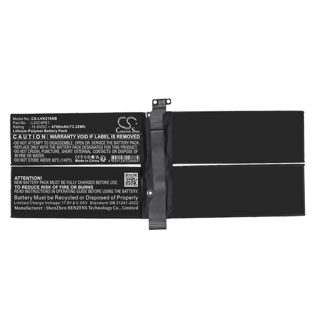 Batterij compatibel met Lenovo CS-LVK210NB