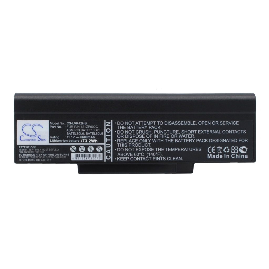 Notebook batterij Mitac CS-LVK42NB