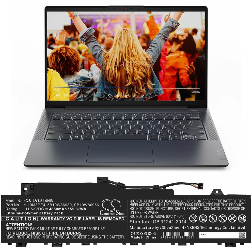 Notebook battery Lenovo Ducati 5 82ES000DAU
