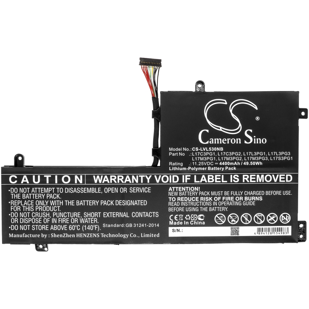 Batterij Vervangt L17M3PG1