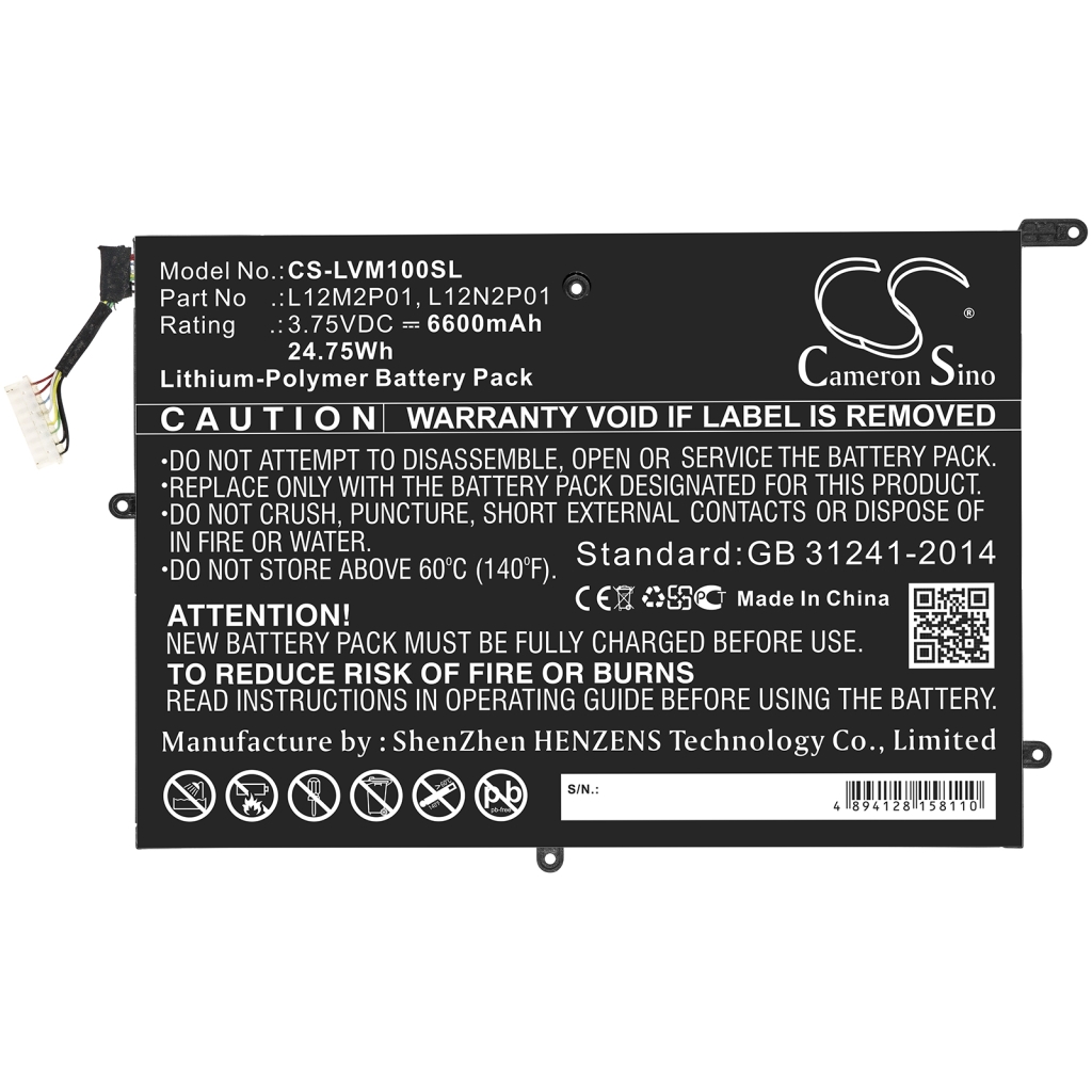 Batterijen Vervangt L12N2P01