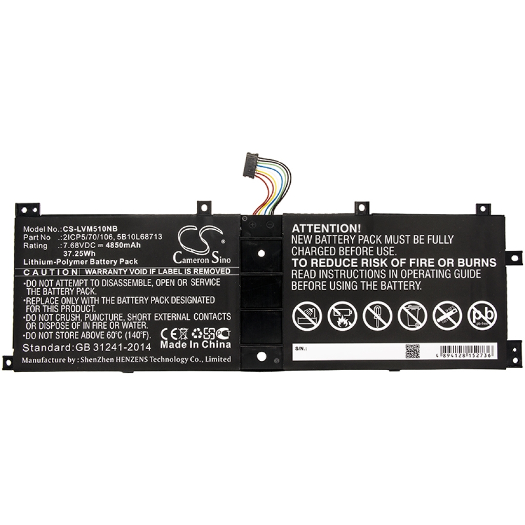 Batterij Vervangt 5B10L67278