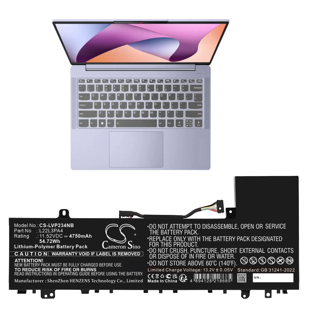 Notebook batterij Lenovo CS-LVP234NB