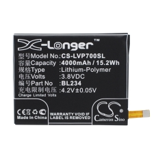 Remplacement de batterie compatible pour LENOVO BL234