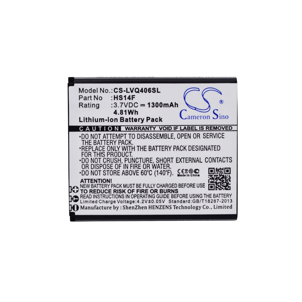 Batterij compatibel met Lava CS-LVQ406SL