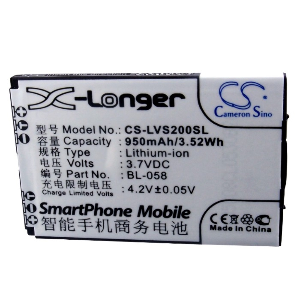 Batterij compatibel met Lenovo CS-LVS200SL