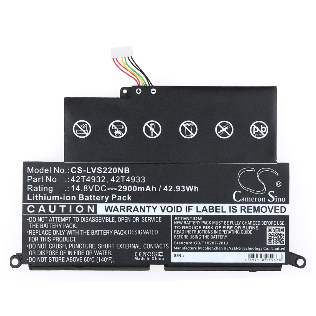 Batterij Vervangt 42T4933