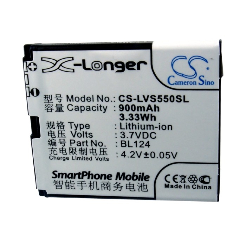 Batterij compatibel met Lenovo CS-LVS550SL