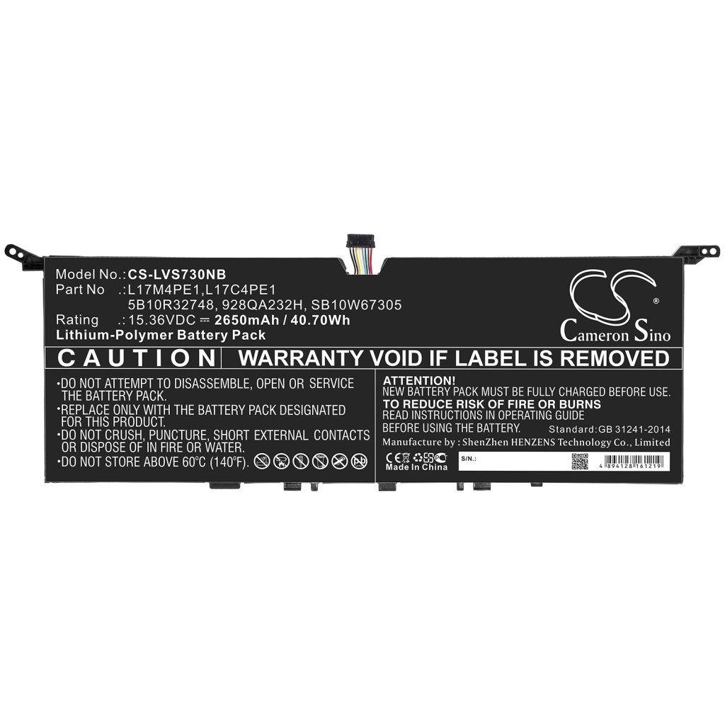 Battery Replaces L17L4PE1