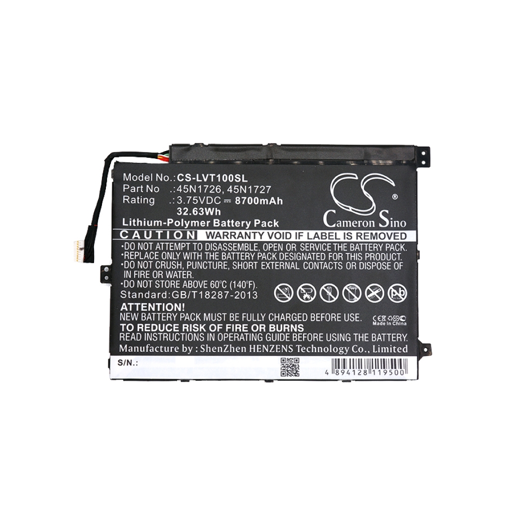 Batterij Vervangt 45N1726