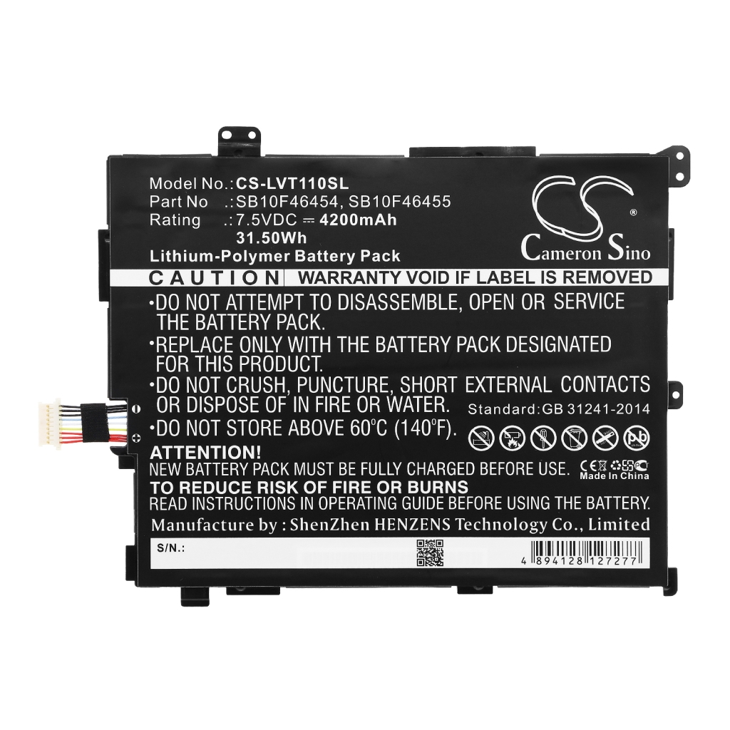 Batterij Vervangt SB10F46455
