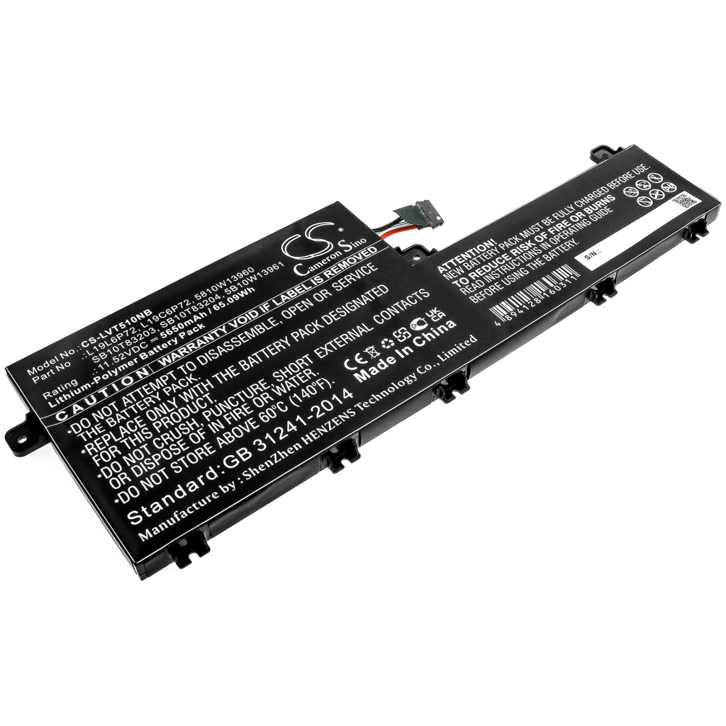 Batterij Vervangt L19L6P72