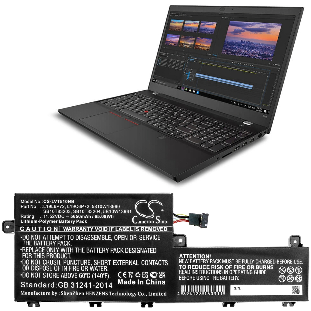 Batterij Vervangt L19L6P72