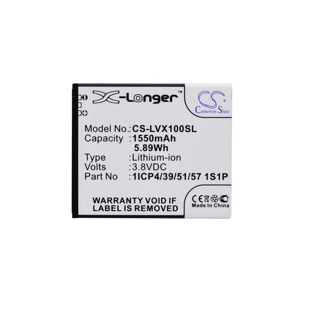Batterij compatibel met Lava CS-LVX100SL