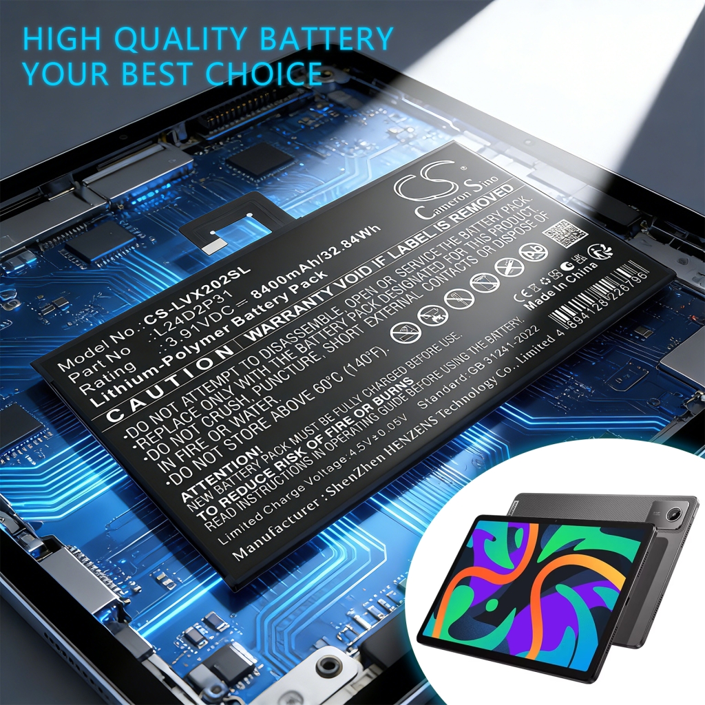 Batterij compatibel met Lenovo CS-LVX202SL