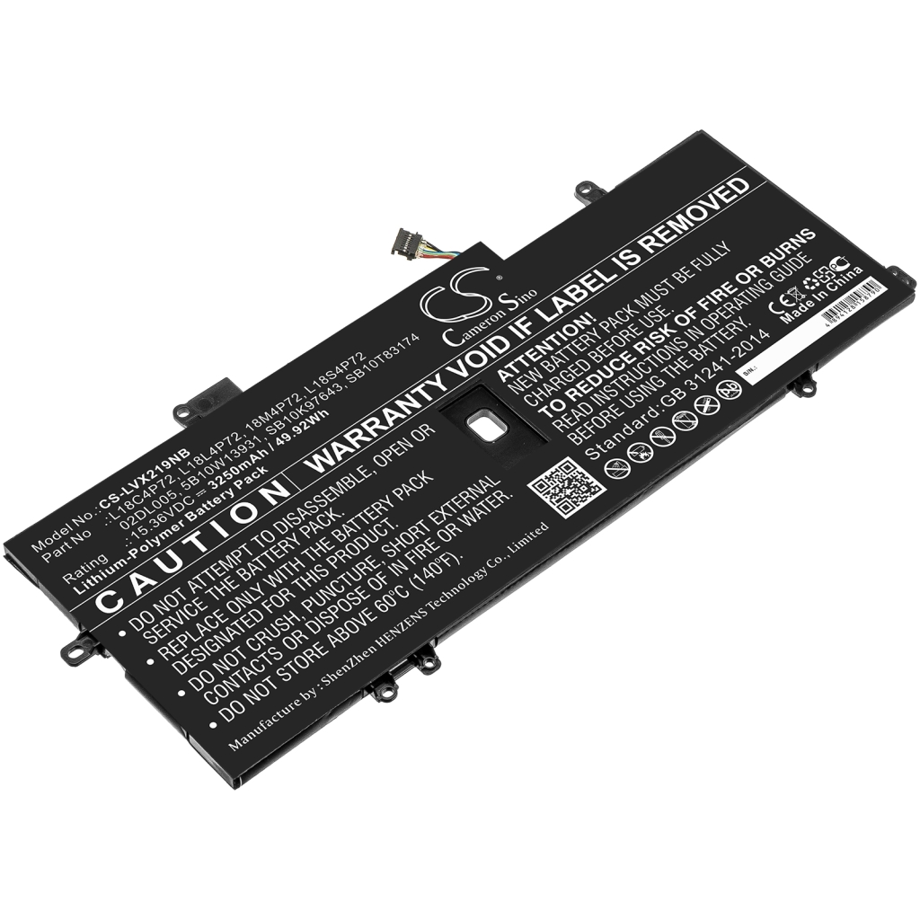 Batterij Vervangt L18S4P72