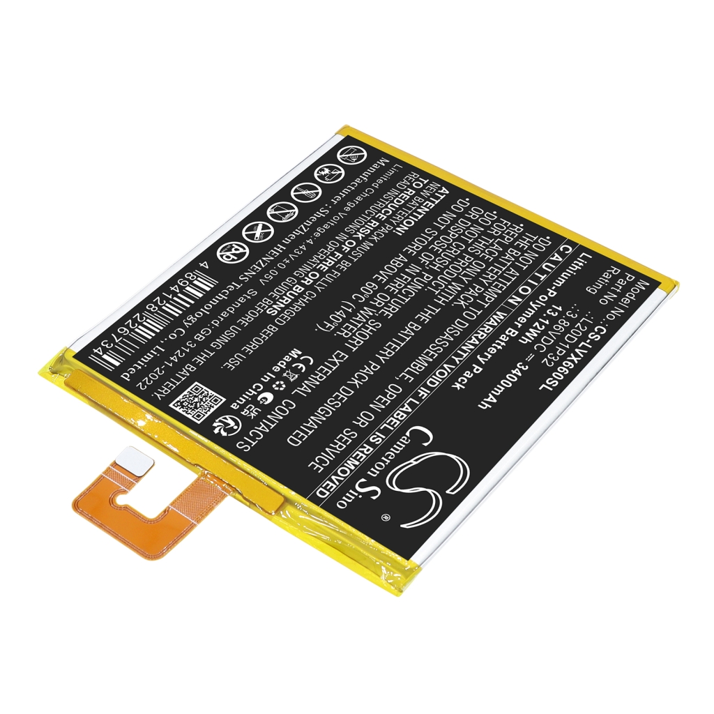 Batterij compatibel met Lenovo CS-LVX660SL