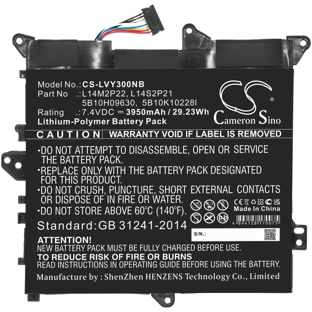 Batterij Vervangt 5B10K10228l