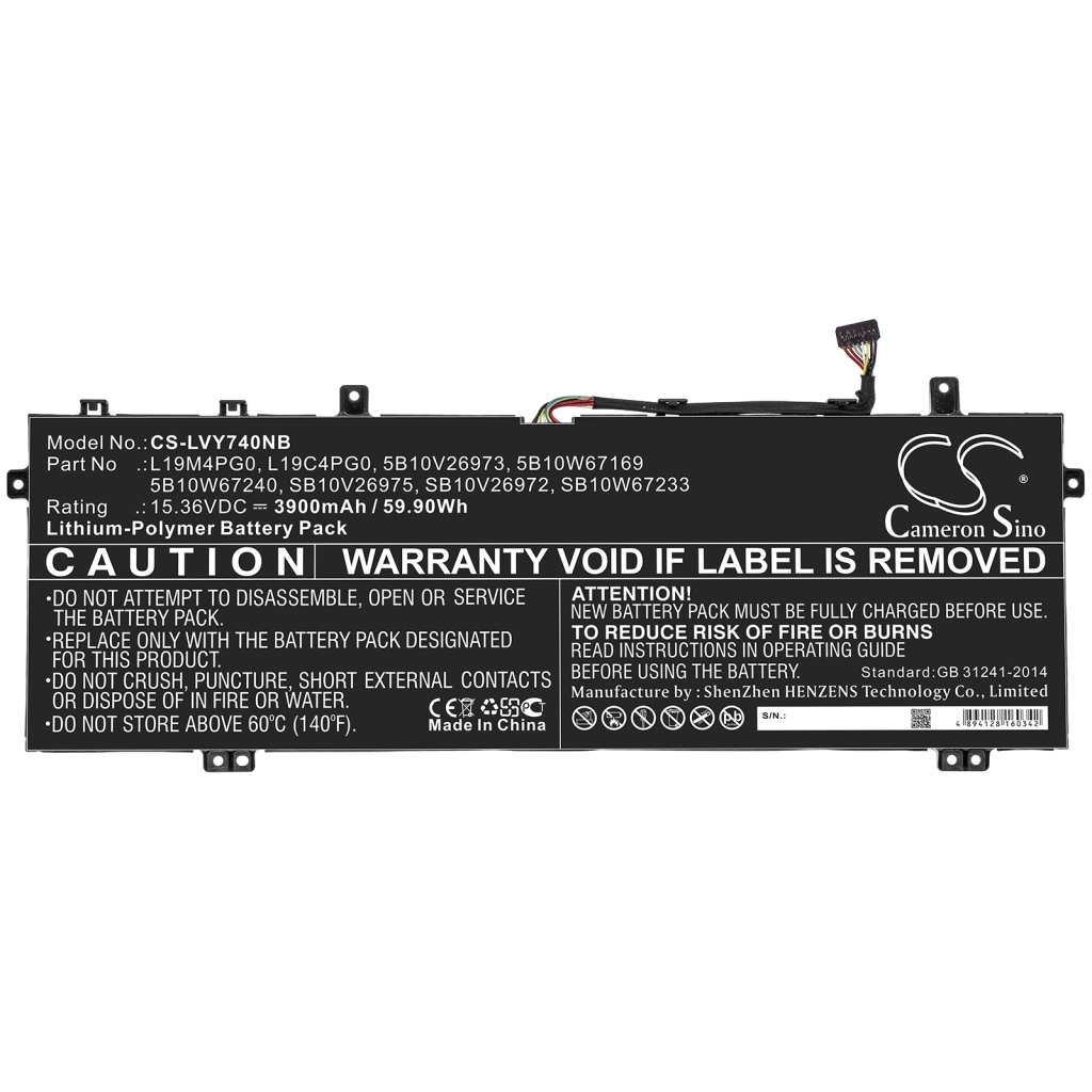 Batterij Vervangt 5B10W67240