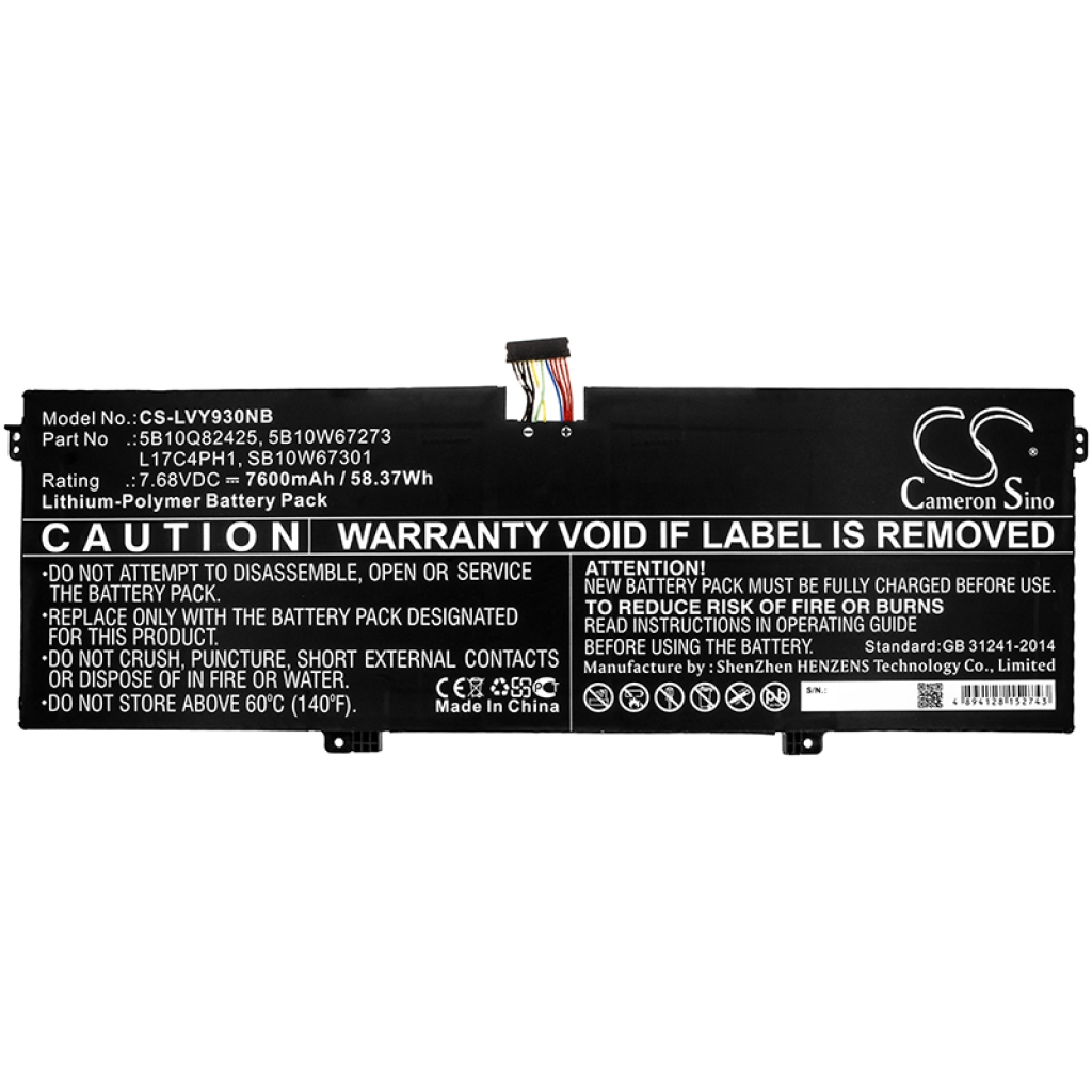 Batterij Vervangt 5B10Q82426