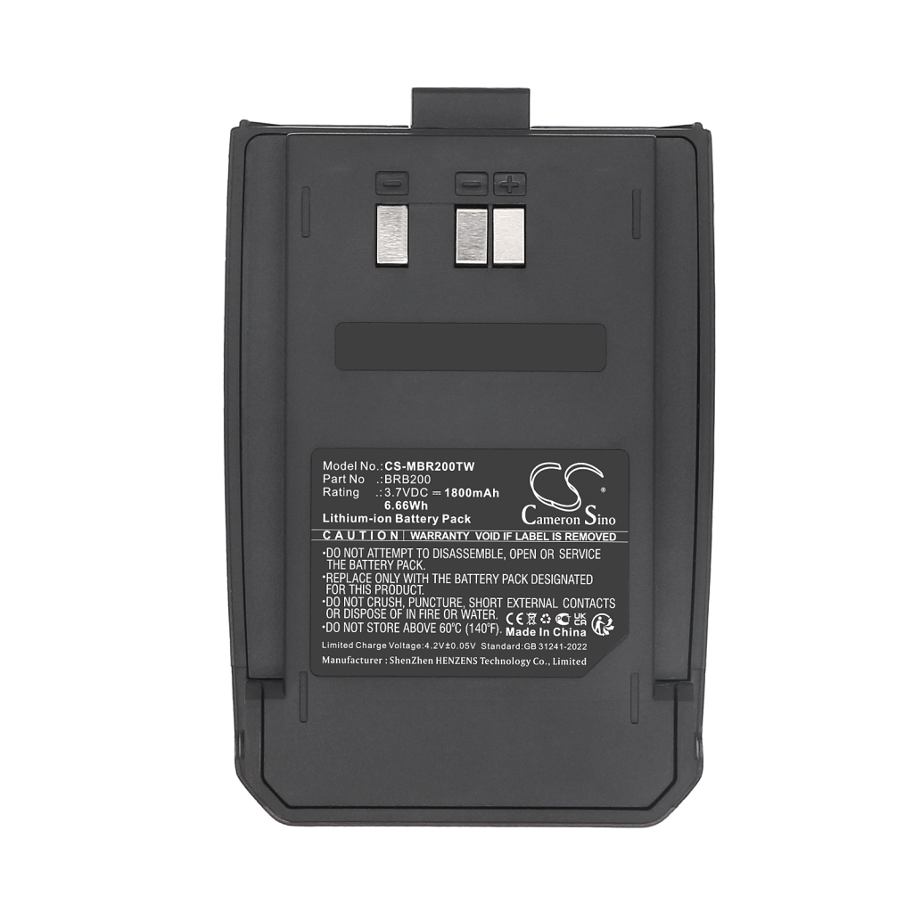 Batterij voor tweerichtingsradio Midland CS-MBR200TW