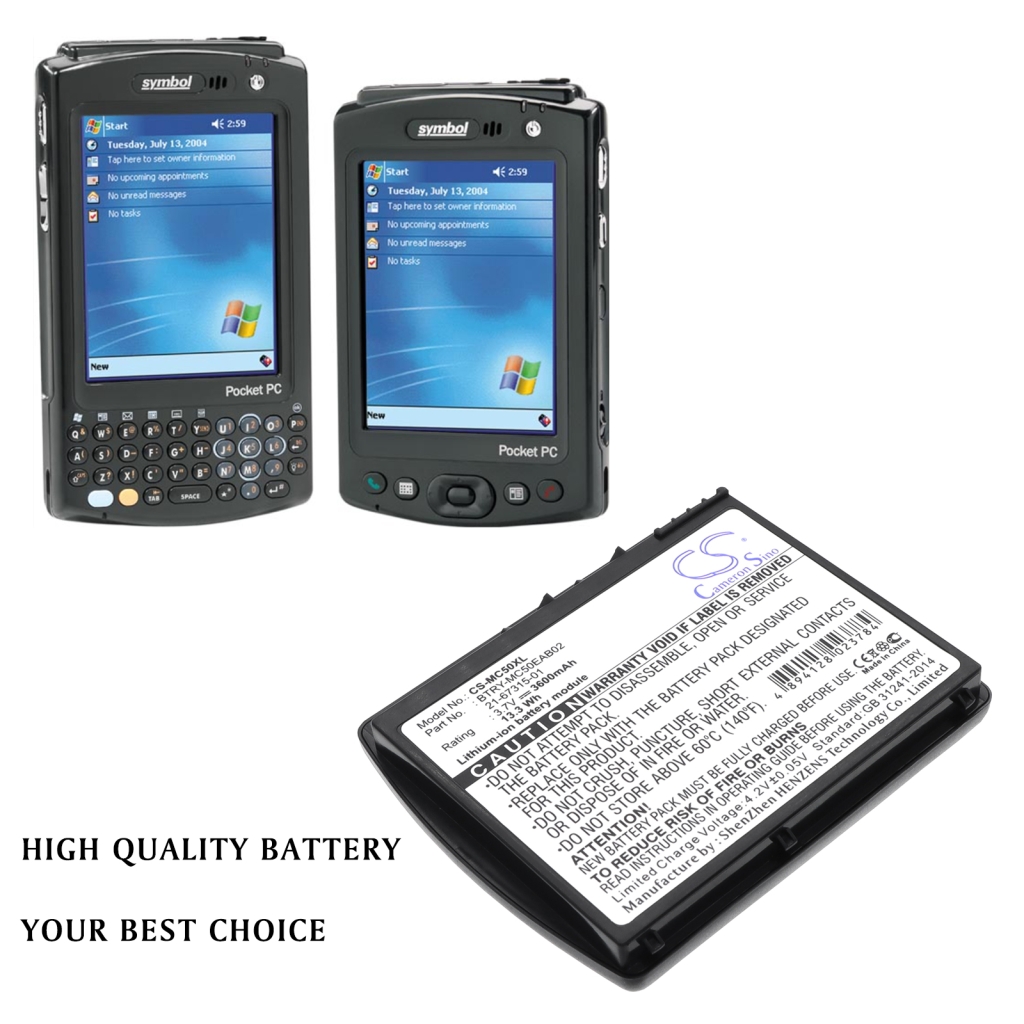 Batterij barcode, scanner Symbol MC50