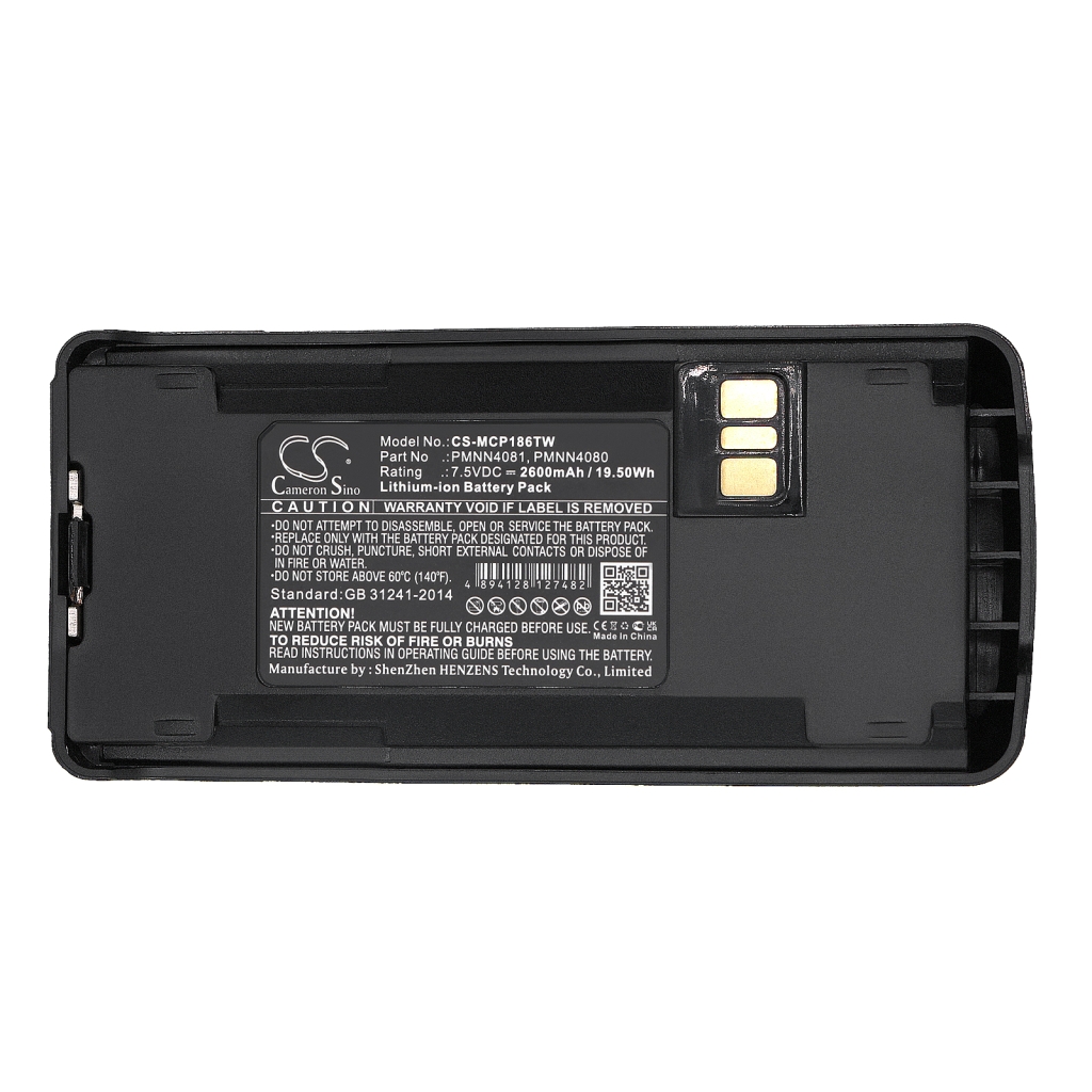 Batterij voor tweerichtingsradio Motorola CS-MCP186TW