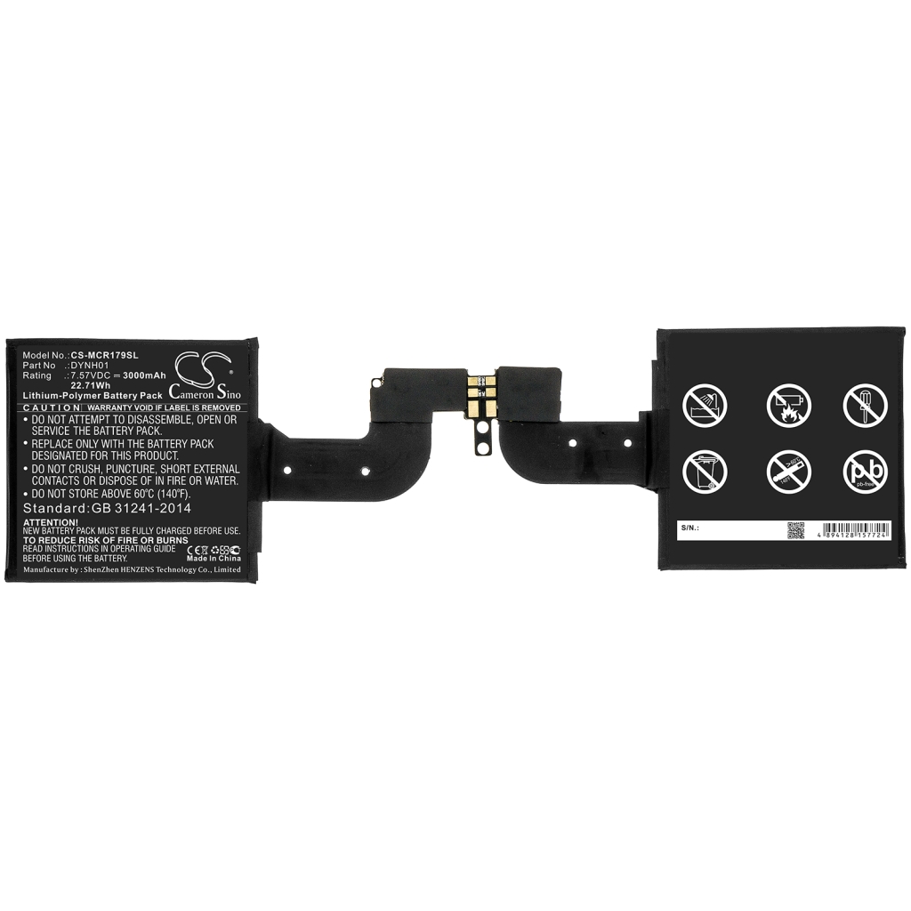 Batterij Vervangt DYNH01