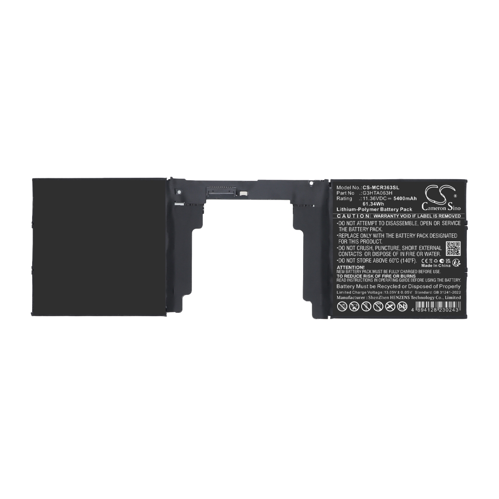 Batterij compatibel met Microsoft CS-MCR363SL