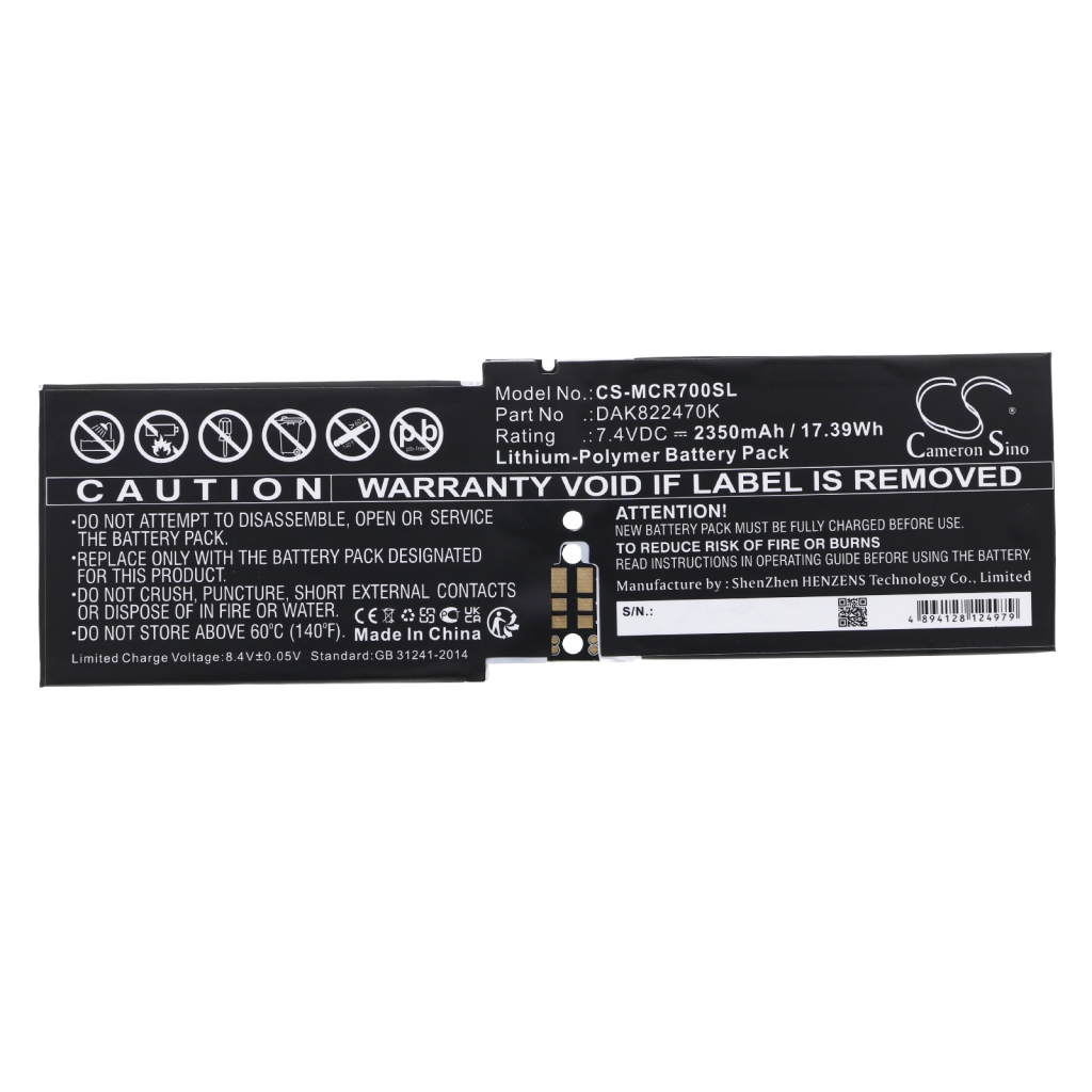Batterij Vervangt G3HTA045H