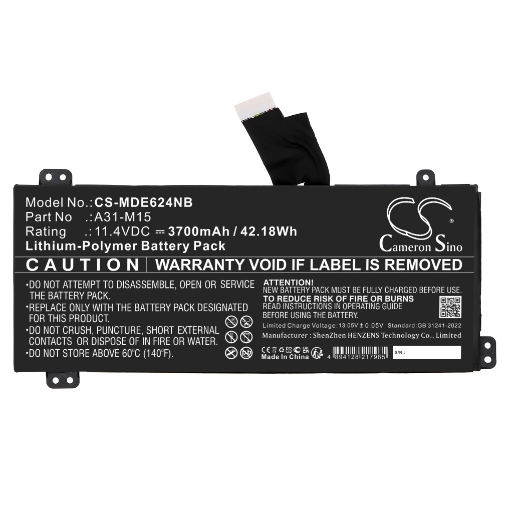 Notebook batterij Medion CS-MDE624NB