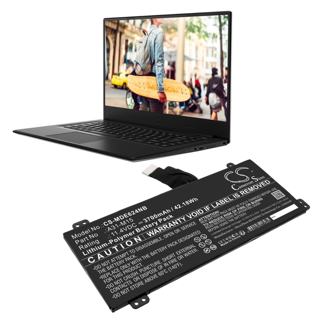 Notebook batterij Medion CS-MDE624NB