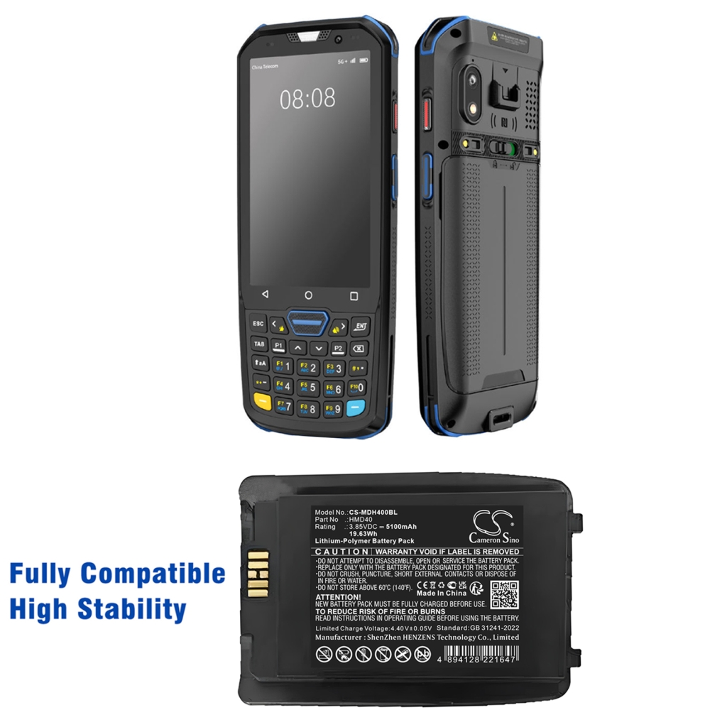 Batterij barcode, scanner Mindeo CS-MDH400BL