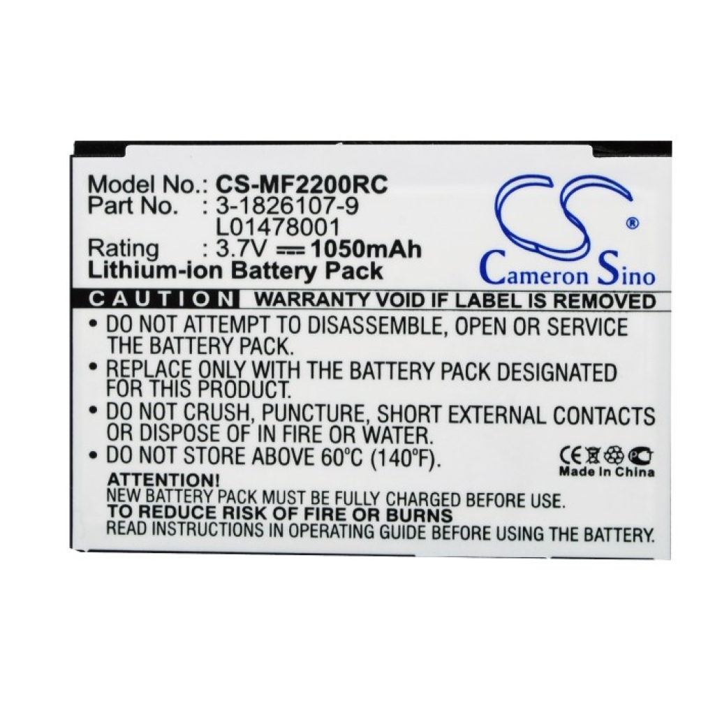 Batterijen Vervangt L01478001