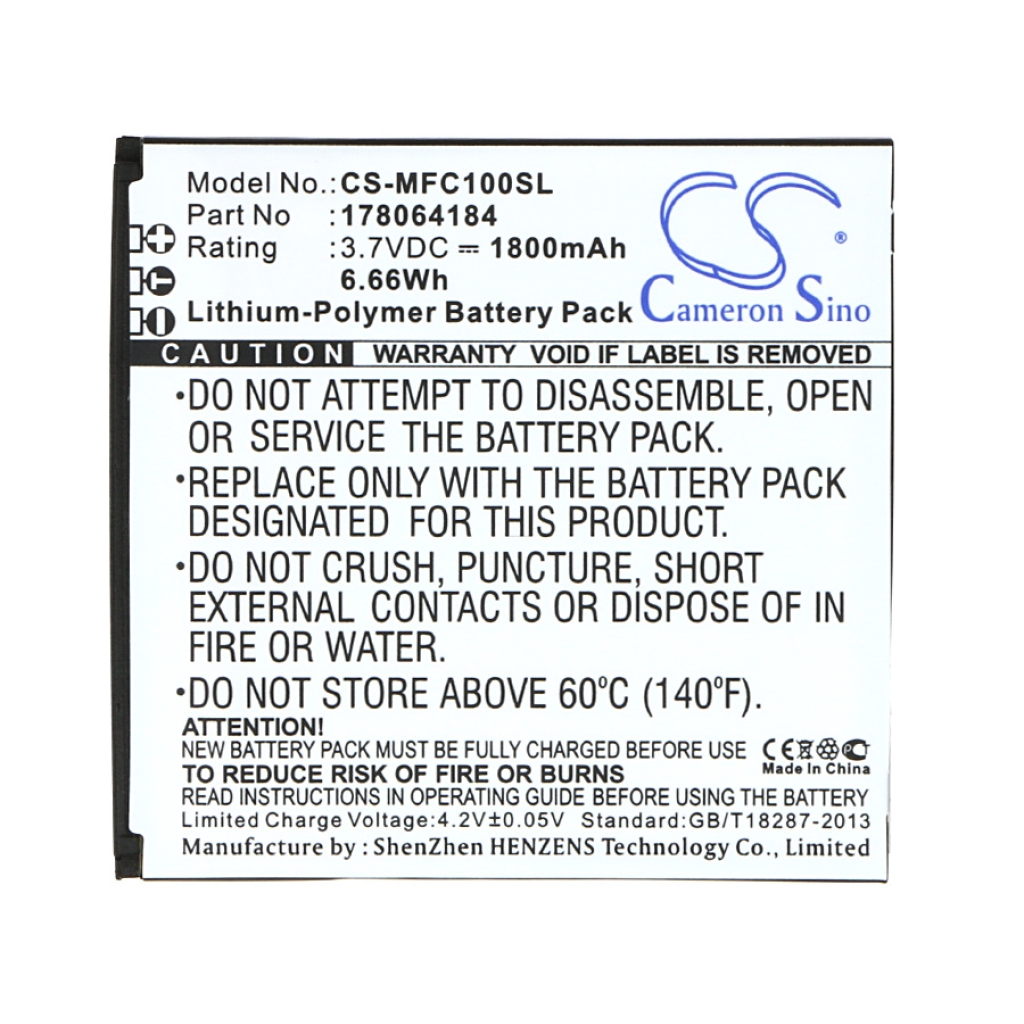 Batterijen compatibel met MobiWire Cygnus Cygnus CS-MFC100SL