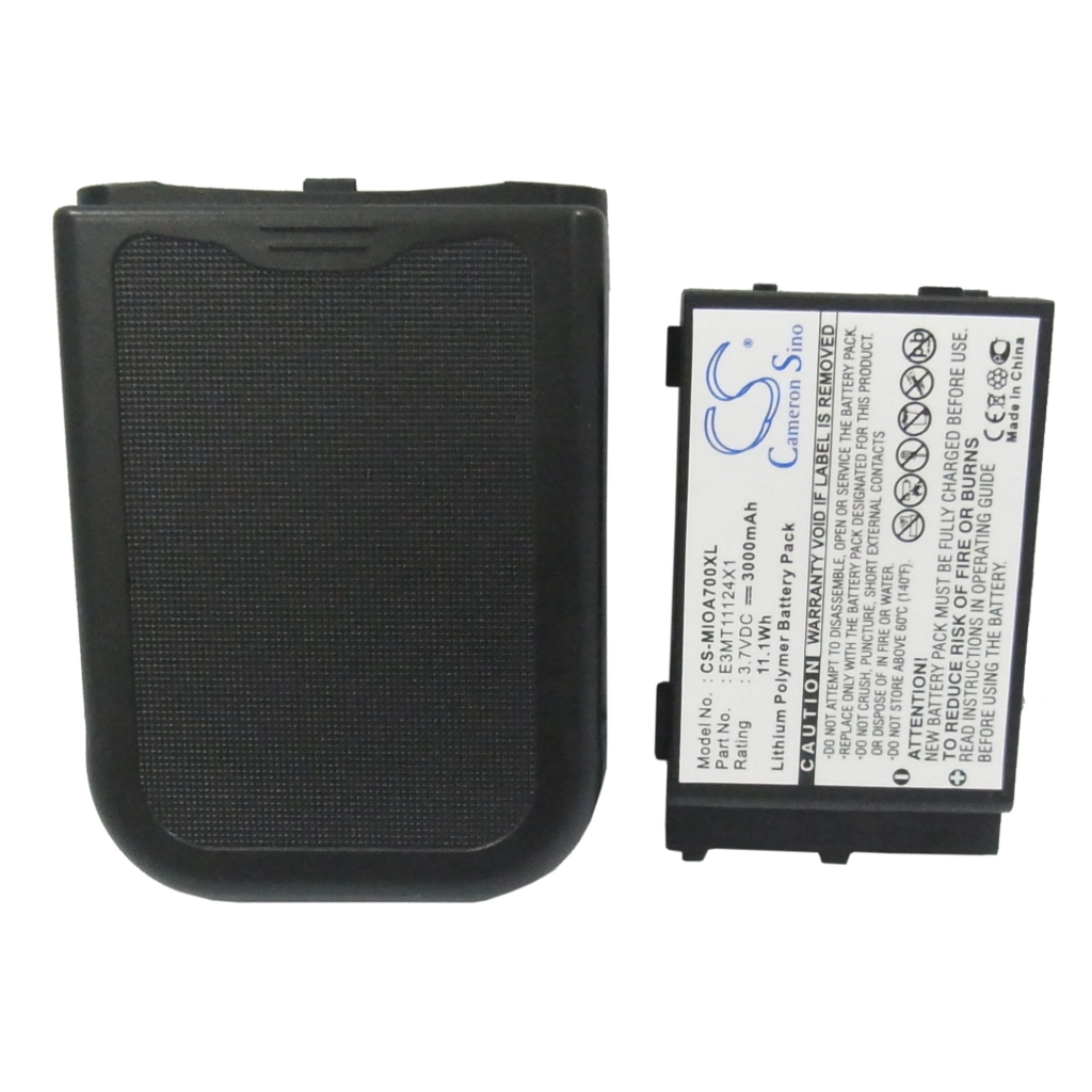 Batterij compatibel met Mitac CS-MIOA700XL