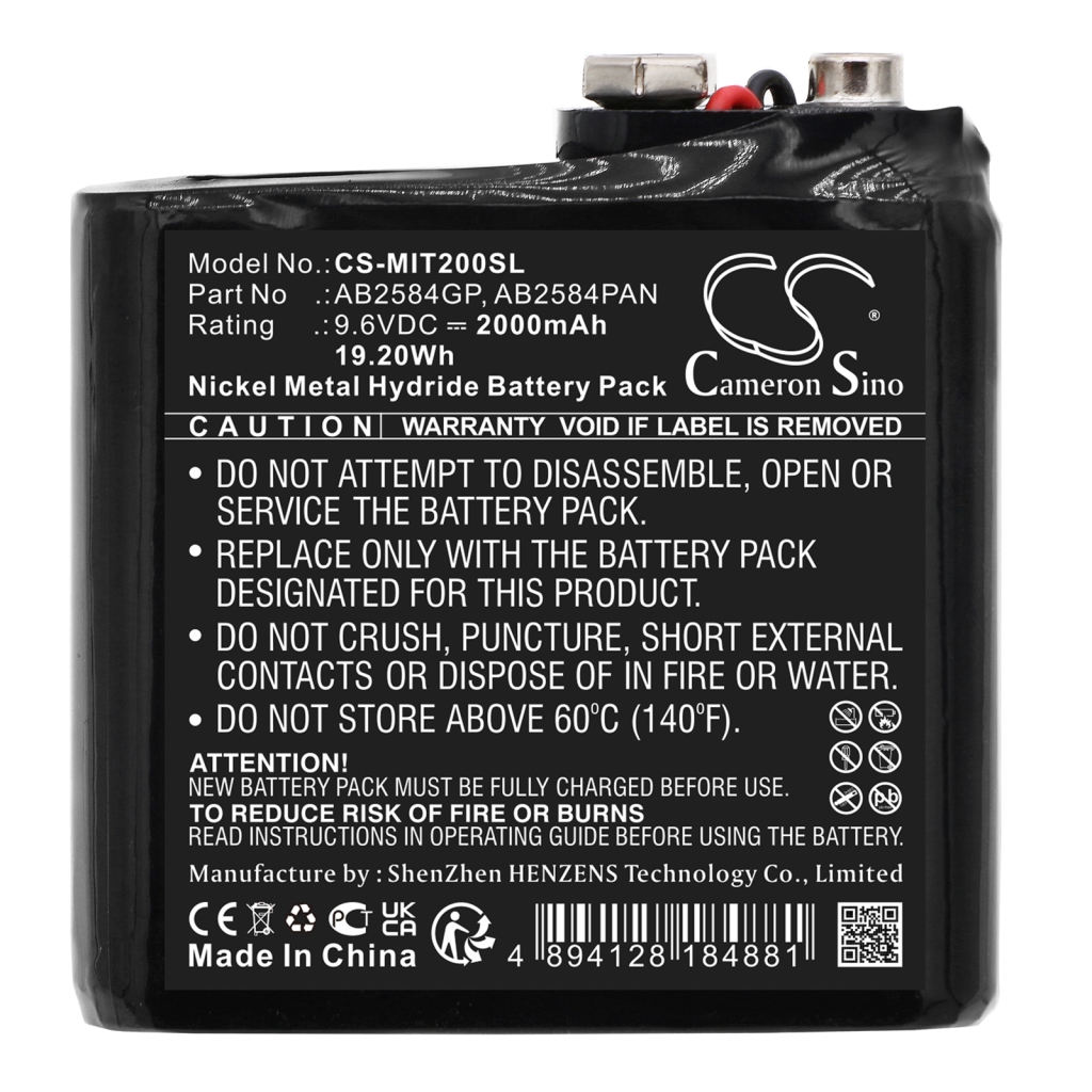 Batterijen Vervangt AB2584GP
