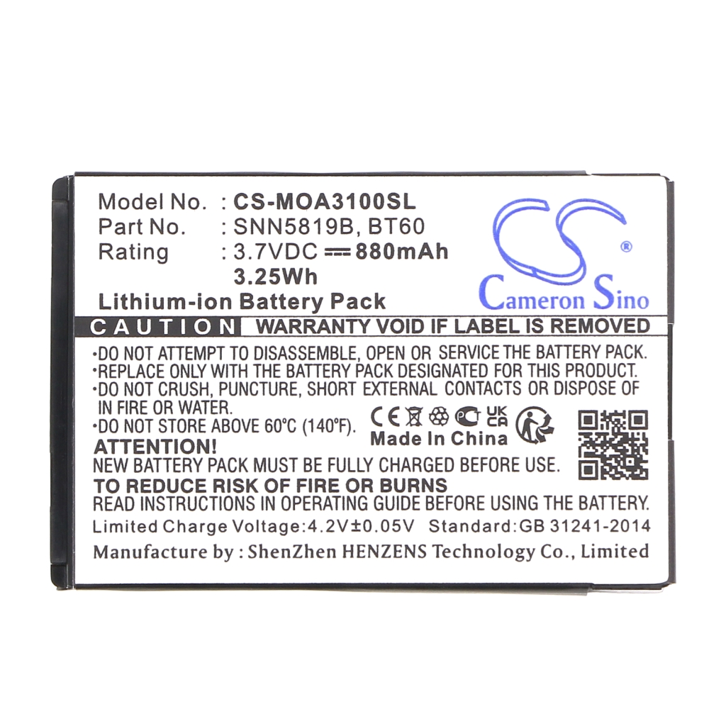 Batterij voor mobiele telefoon Avus CS-MOA3100SL
