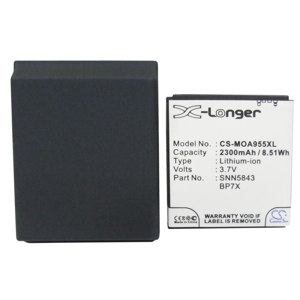Batterij compatibel met Motorola CS-MOA955XL