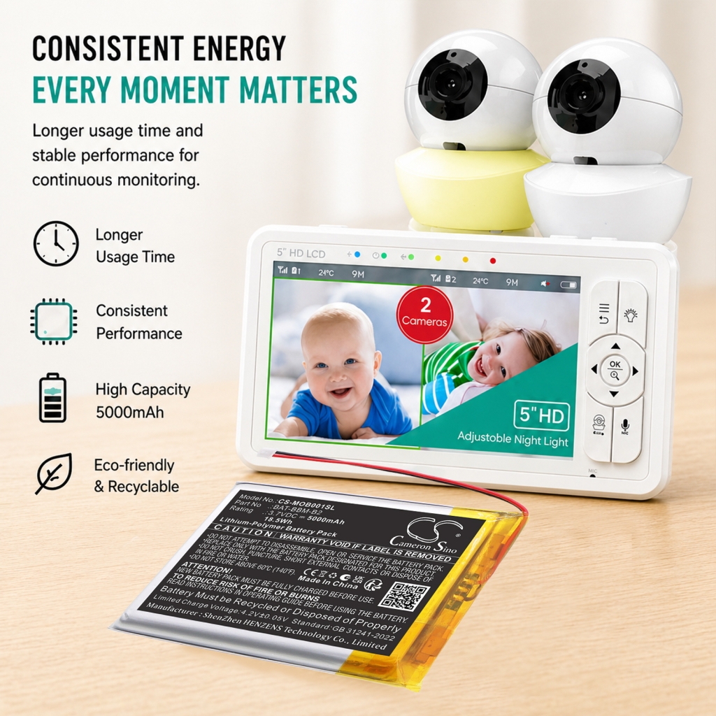 Batterie Remplace Babysense BAT-BBM-B2