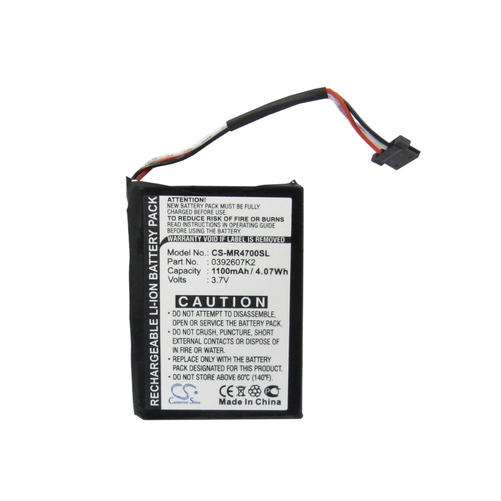 Compatibele batterijvervanging voor Magellan 0392607K2