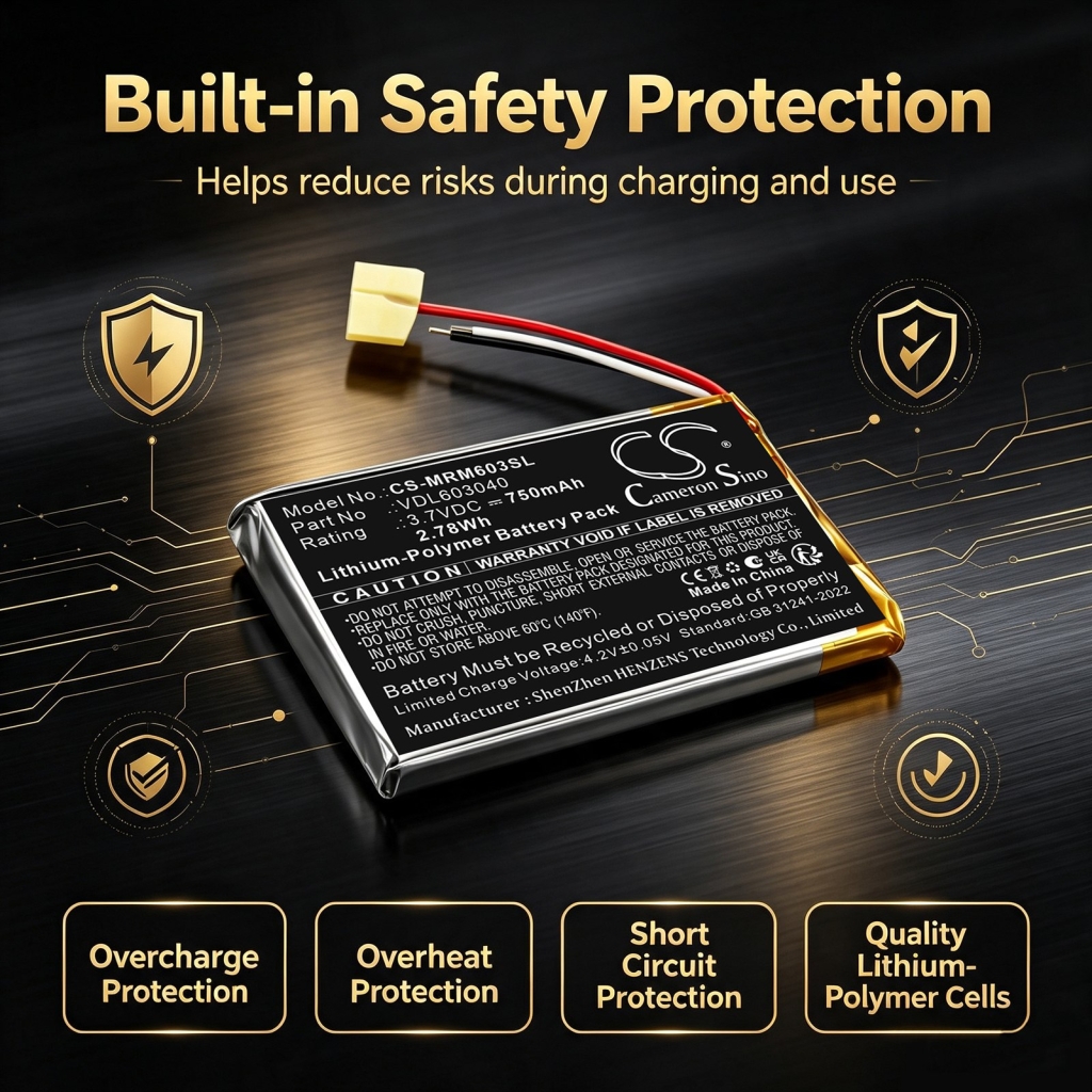 Batterij compatibel met Marshall CS-MRM603SL