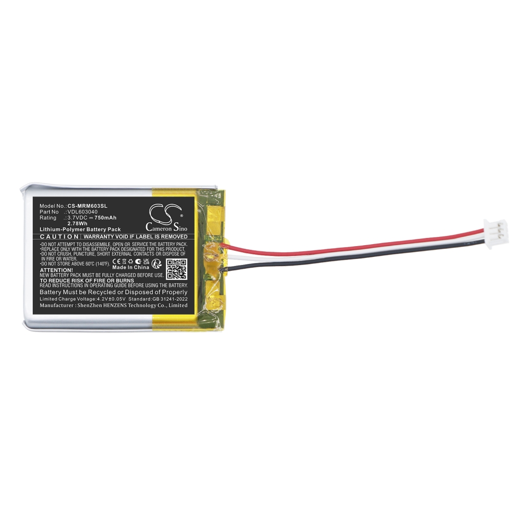 Batterij compatibel met Marshall CS-MRM603SL