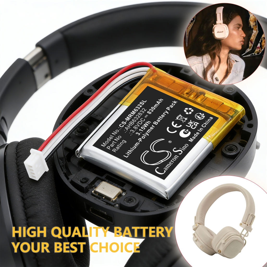 Batterij compatibel met Marshall CS-MRM632SL