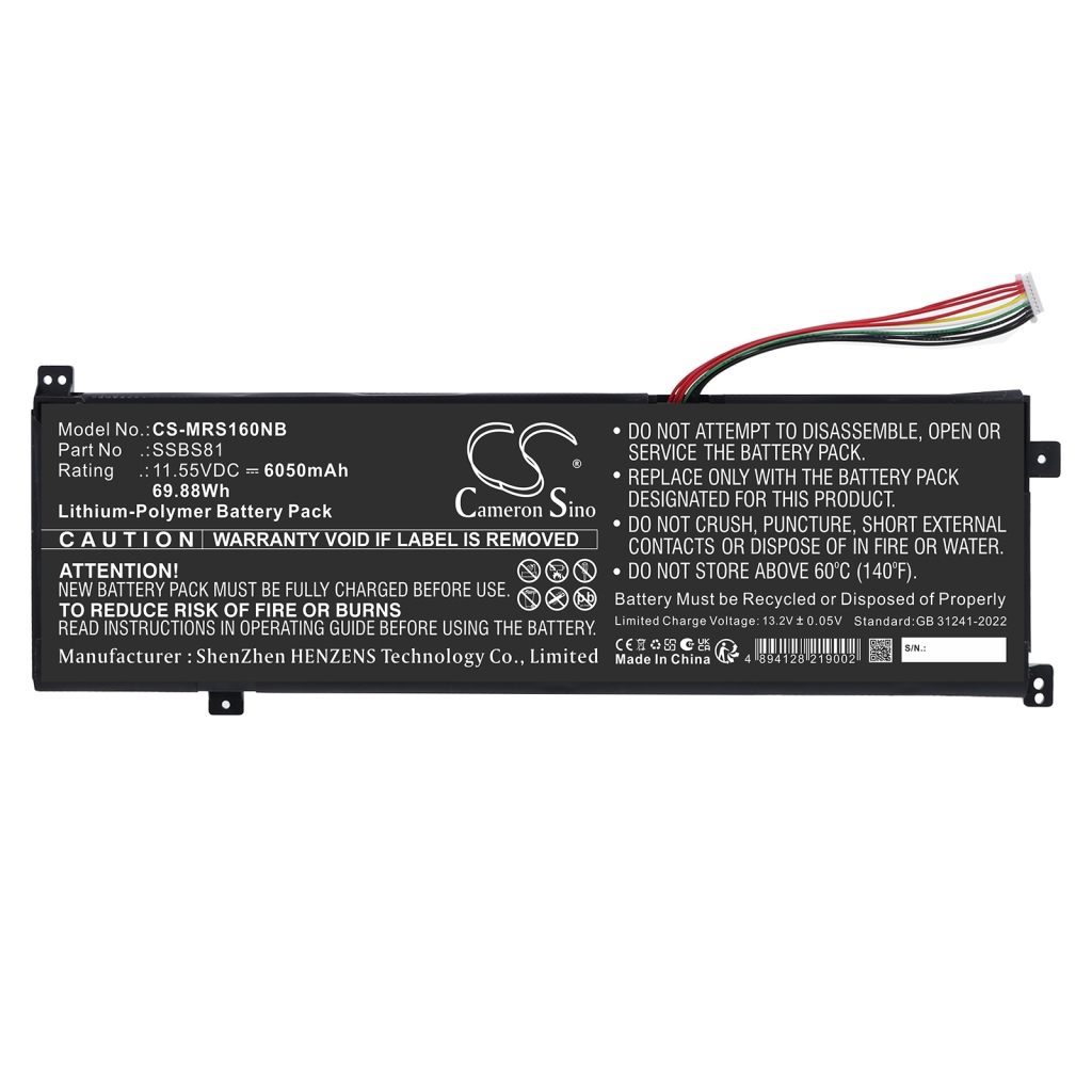 Batterie pour Mechrevo Code 10