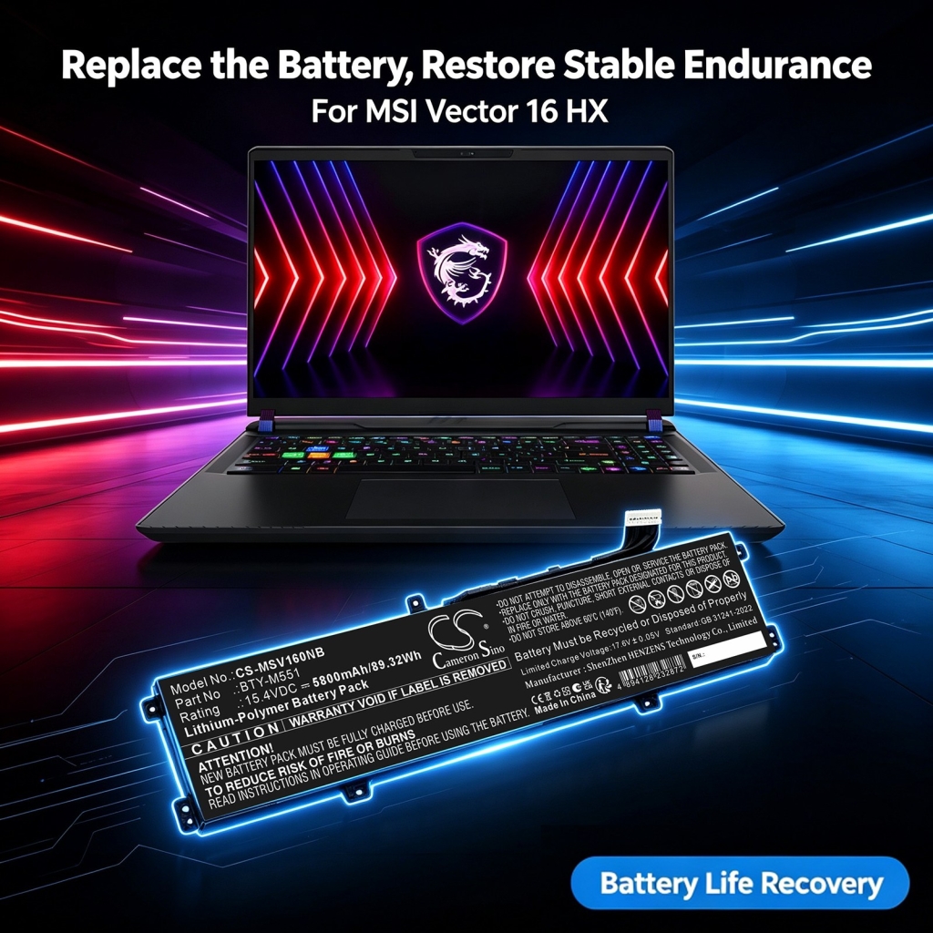 Batterie pour MSI Vector 16