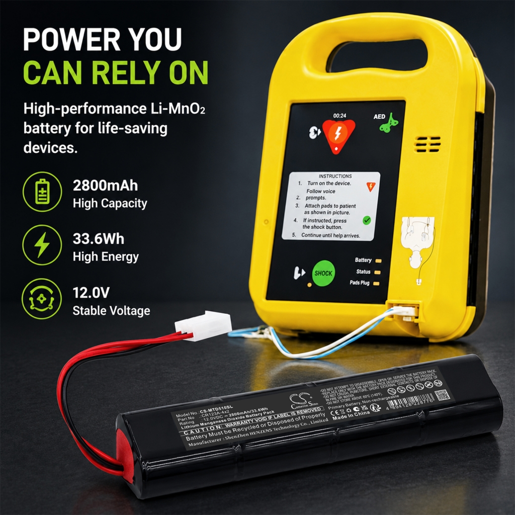 Batterij compatibel met Meditech CS-MTD510SL