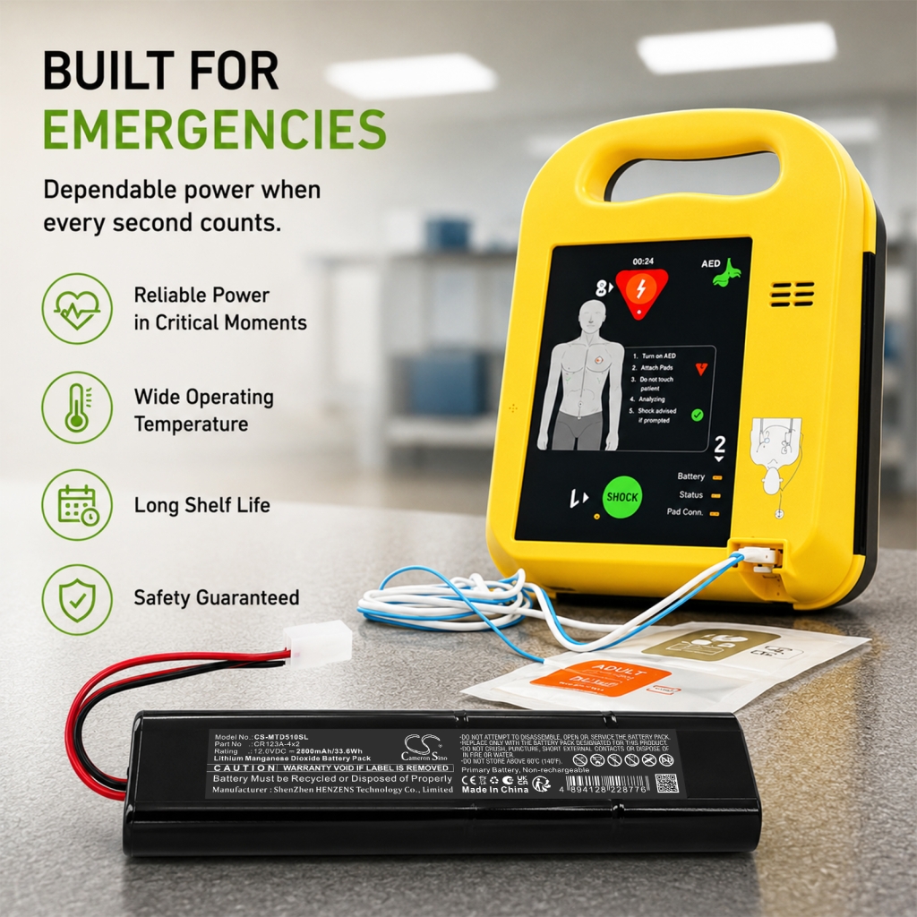 Batterij compatibel met Meditech CS-MTD510SL