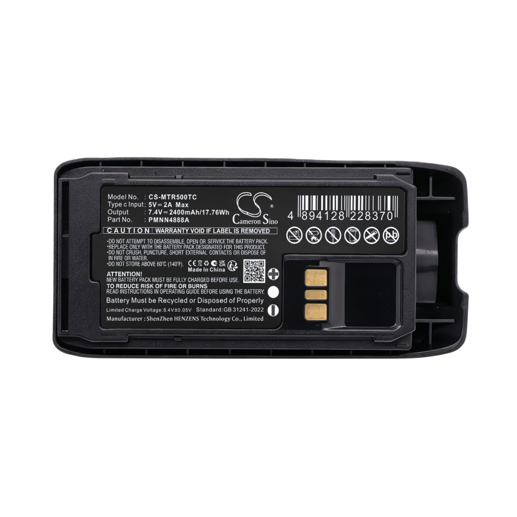 Batterij compatibel met Motorola CS-MTR500TC