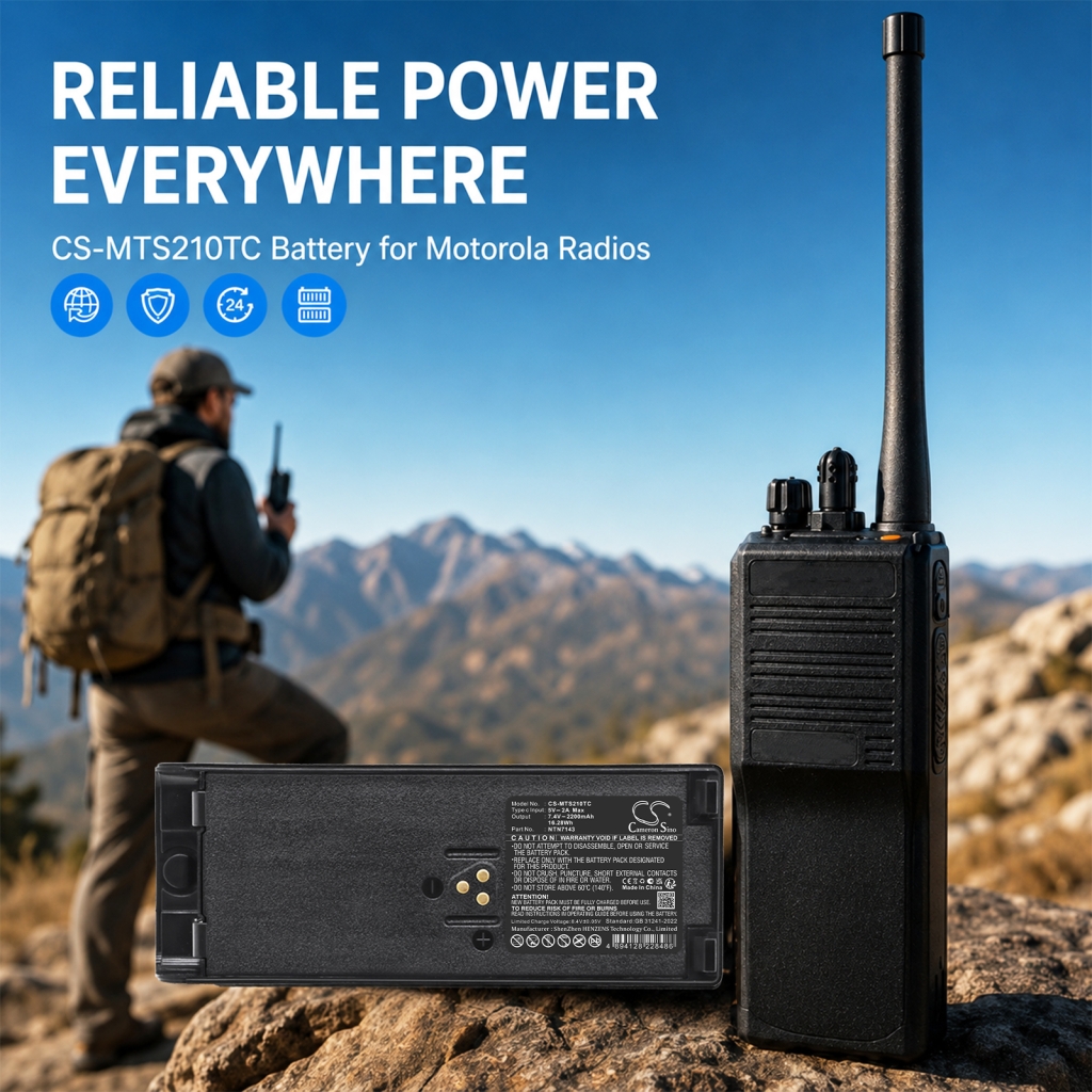 Batterij compatibel met Motorola CS-MTS210TC
